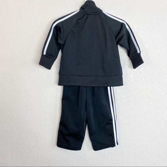 Adidas Black White Track Suit Outfit 6 Month - Picture 3 of 3